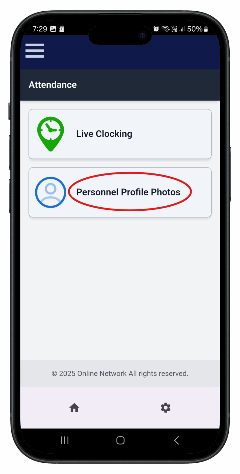 Profile photo tutorial: open Personnel Profile Photos